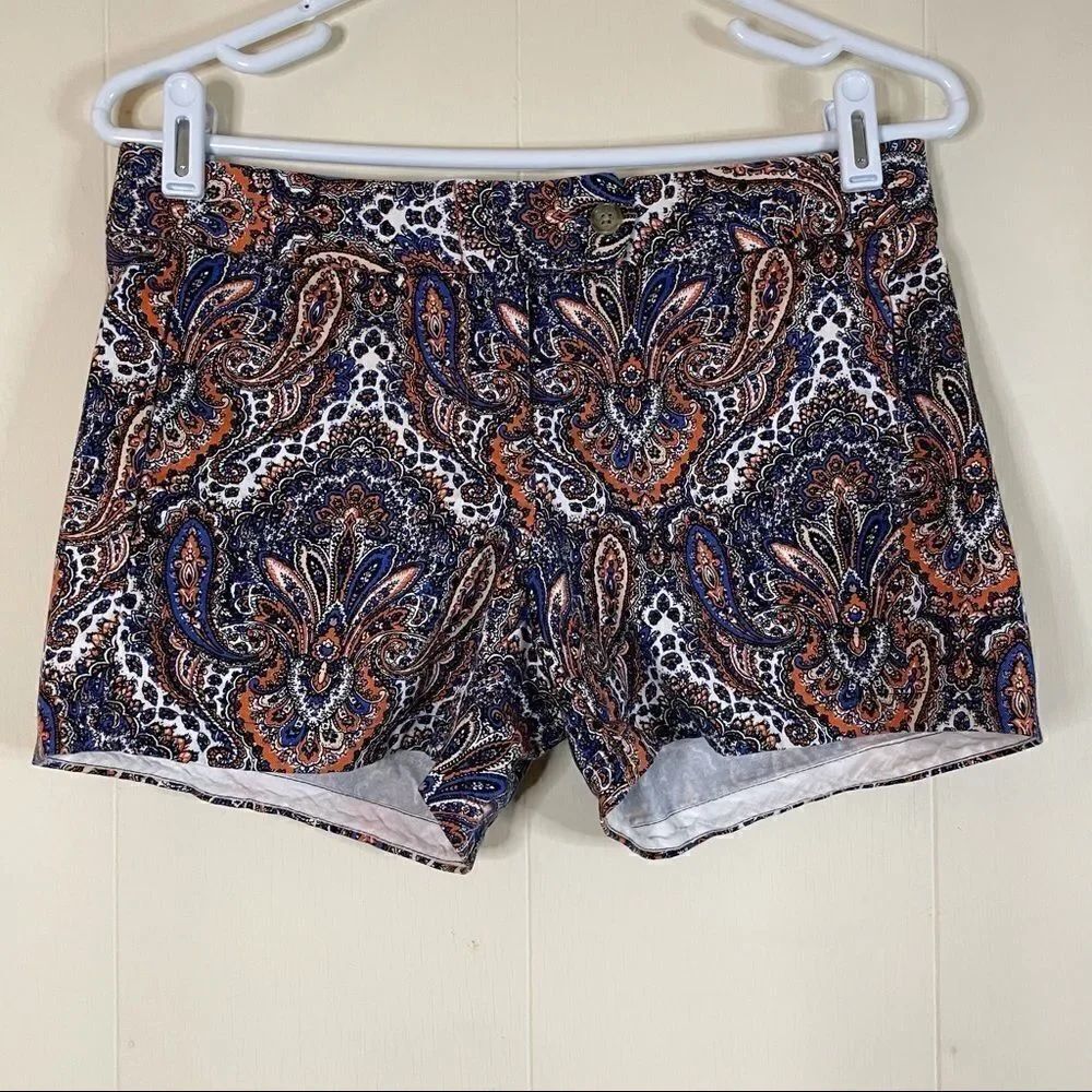 J. Crew Factory Paisley Shorts